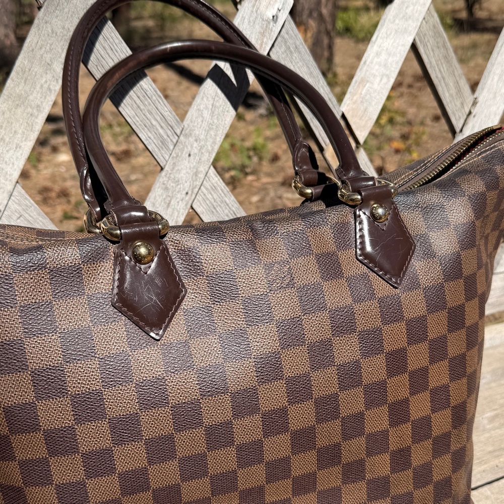Authentic Louis Vuitton Damier Ebene Saleya MM Tote - Picture 14 of 17